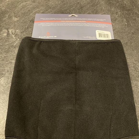 HotMocs Men's Fleece Gaitor Black Face Mask & Neck Guard 2 Free Heat Packs - NWT - Picture 8 of 8